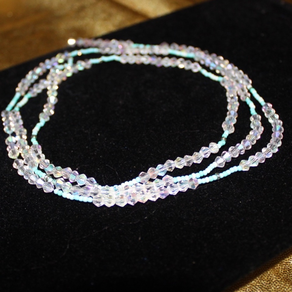 💎 “Diamond Reign” Waist Beads – 38” Semi-Permanent Radiance ✨